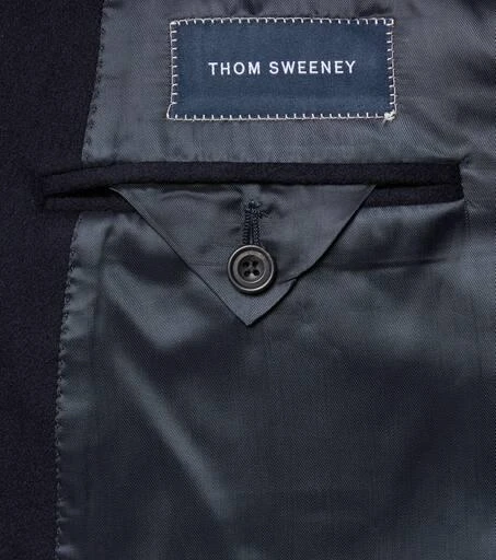 Thom Sweeney Double-breasted wool and cashmere overcoat 6