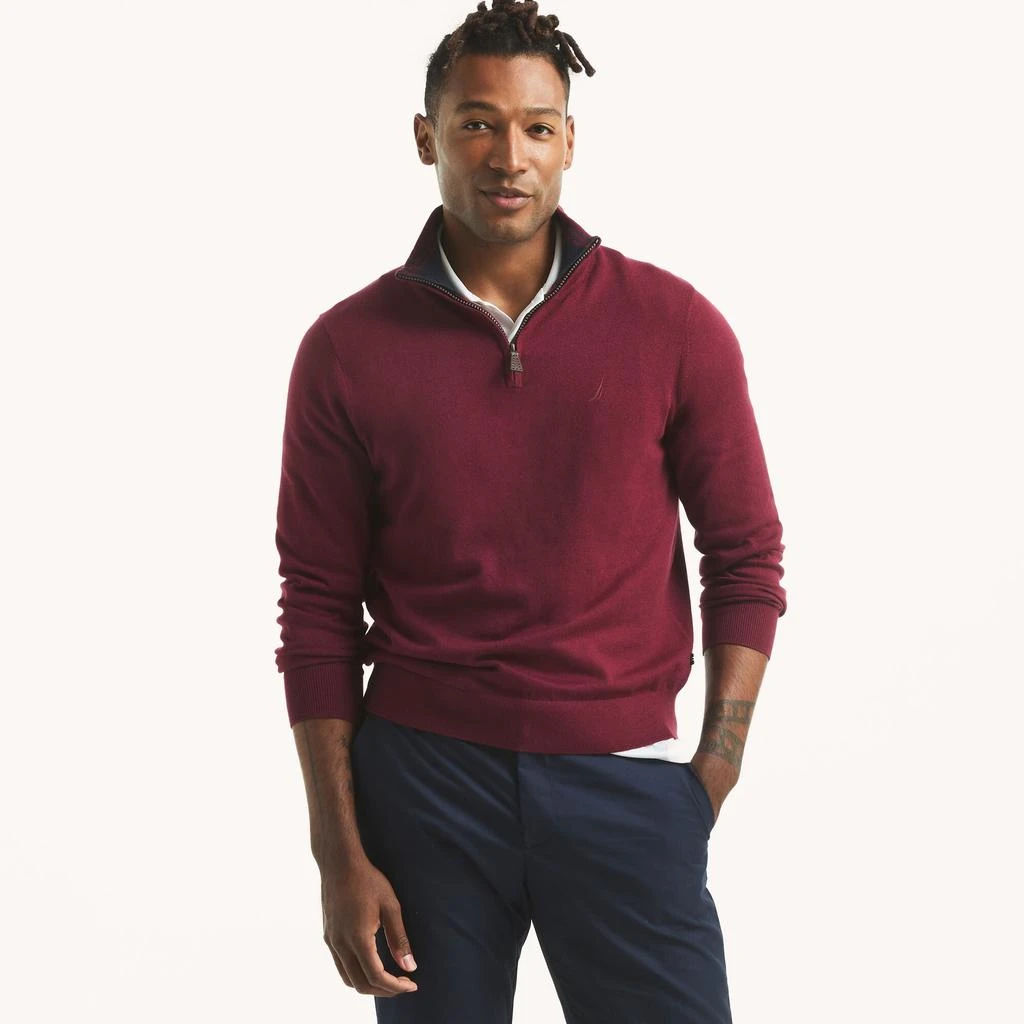 Nautica Mens Navtech Quarter-Zip Sweater 6