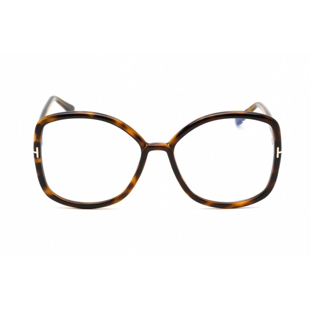 Tom Ford Tom Ford Women's Eyeglasses - Oversized Shape Dark Havana Acetate Frame | FT5845-B 052 2