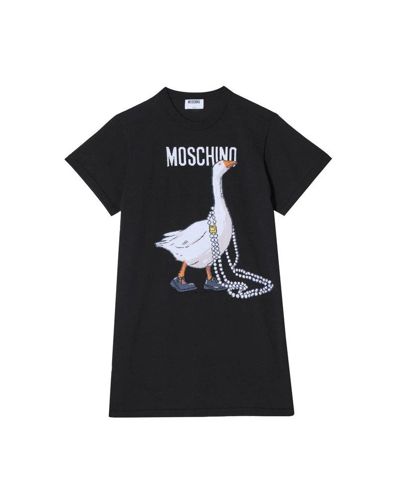 Moschino Moschino Teddy Bear Printed Mini T-Shirt Dress