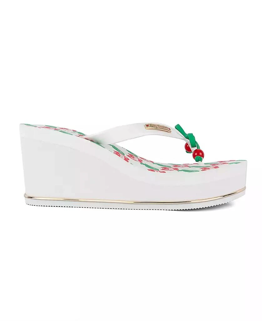 Juicy Couture Women's Umani Cherry Platform Wedge Flip-Flop Sandals 2