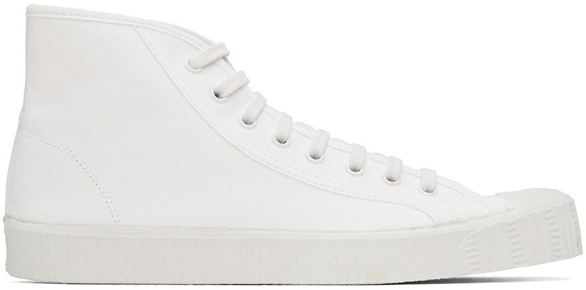 Spalwart White & Gray Dash Low Sneakers - Casual Shoes