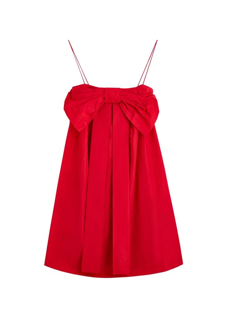 Bernadette Estee bow-embellished taffeta mini dress 1