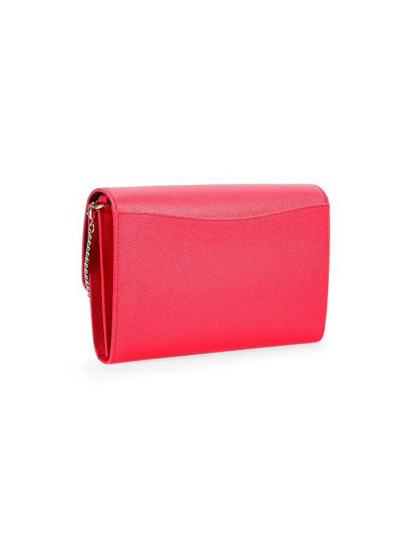 Furla Logo Leather Wallet On Chain 4