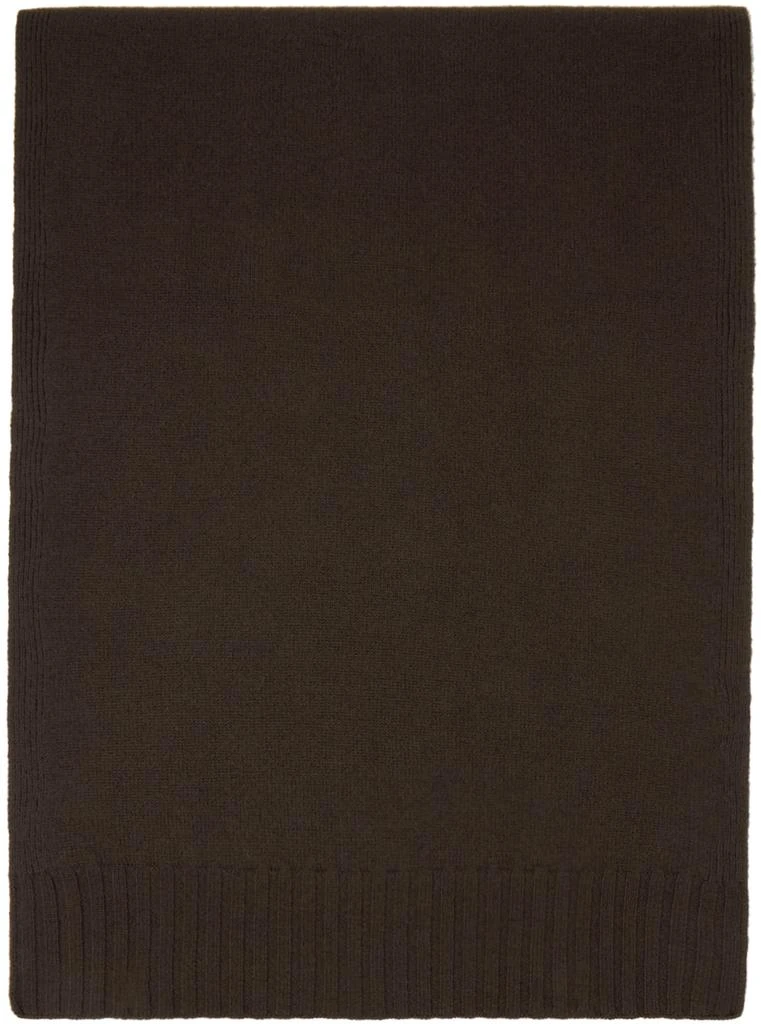 Jil Sander Brown Patch Scarf 1