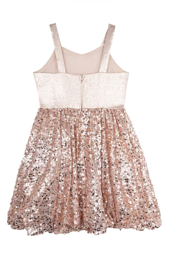 Rare Editions Kids' Metallic Jacquard Dress