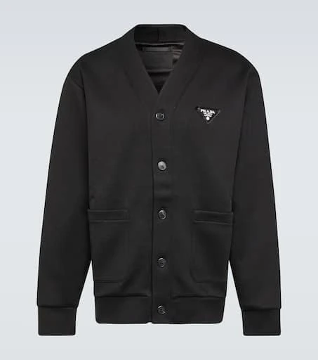 Prada Cotton-blend fleece cardigan 1