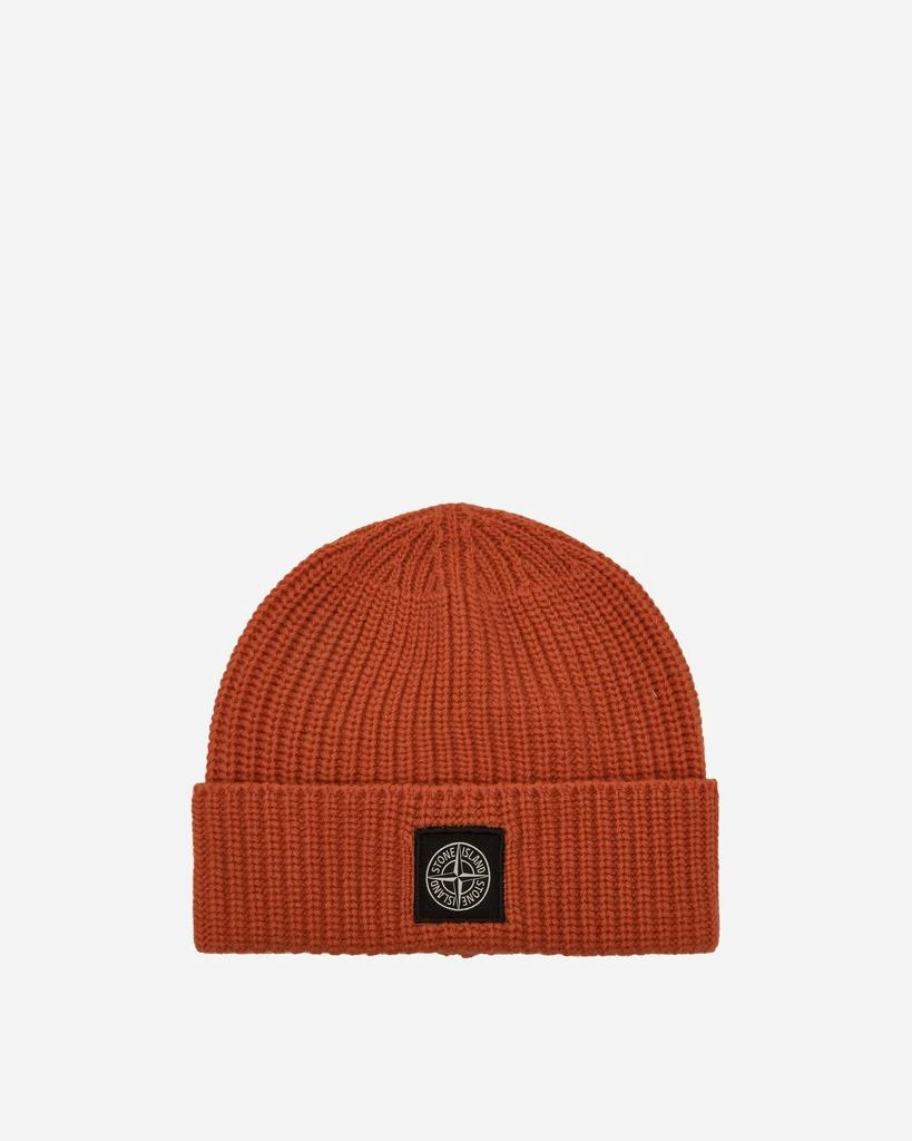Stone Island Wool Beanie Orange 1