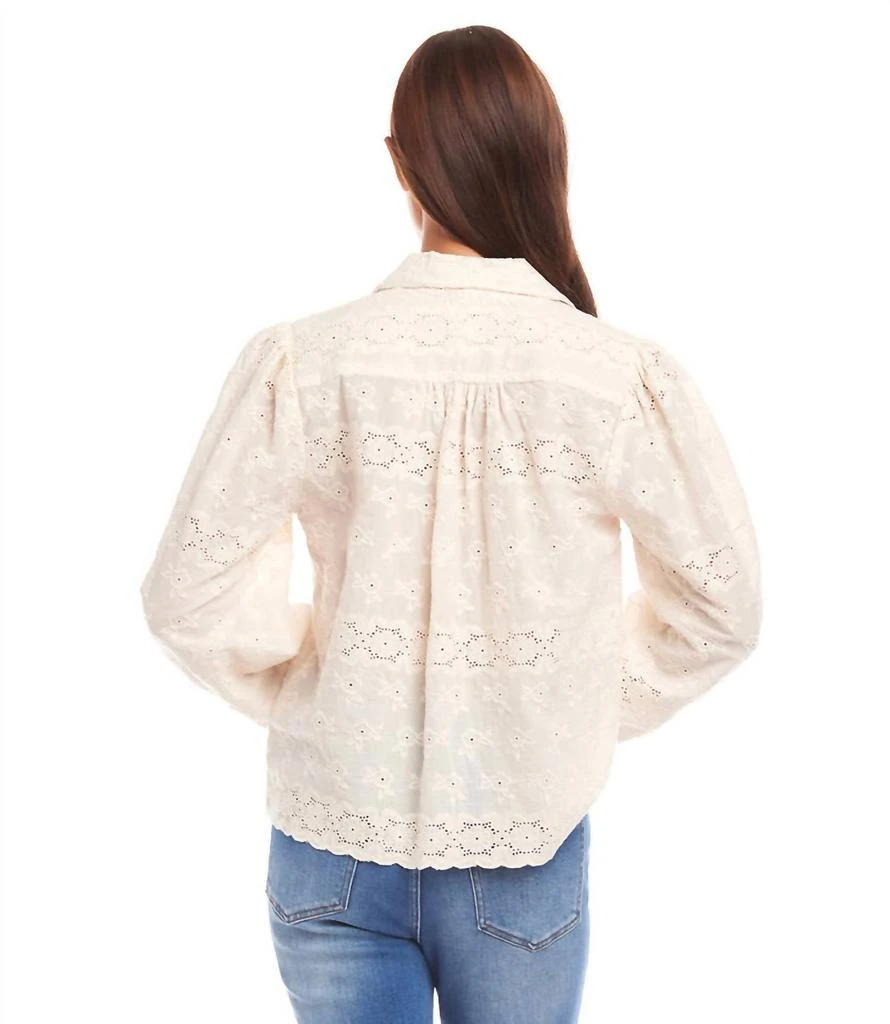 Karen Kane Karen Kane - Long Sleeve Embroidered Blouse 3