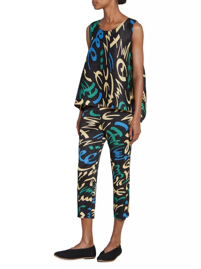 Pleats Please Issey Miyake Energy Synergy Fizzy Pants BLACK 2-X 