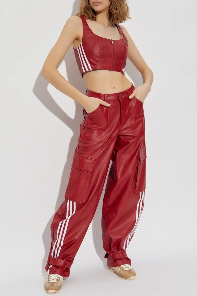 Adidas Faux leather trousers 2