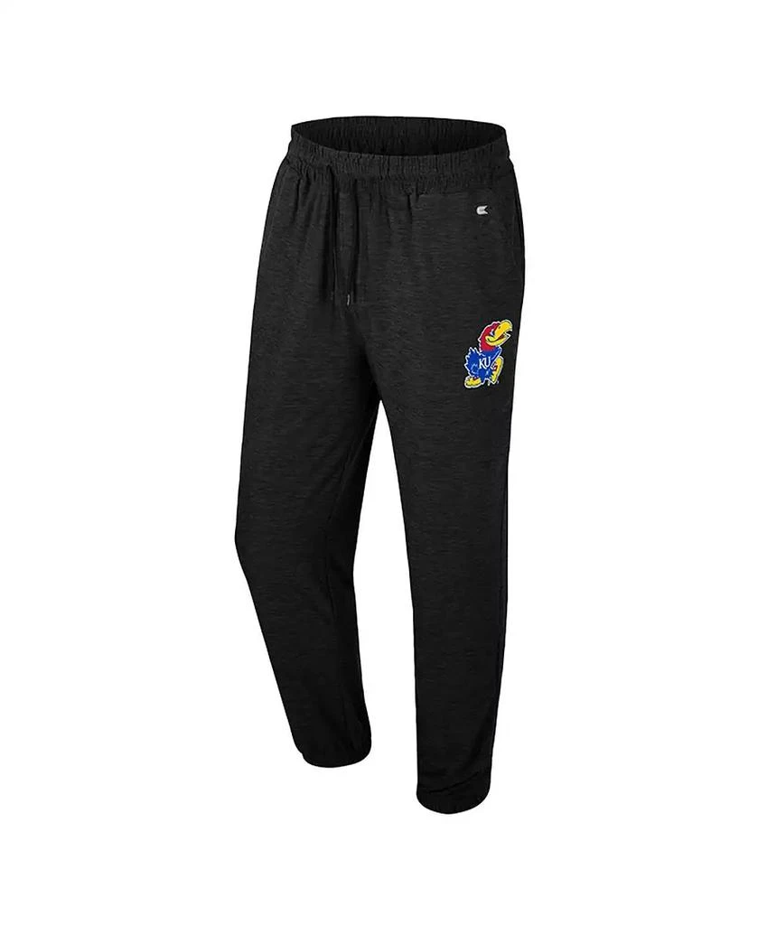 Colosseum Men's Black Kansas Jayhawks Revolution Jogger Pants 2