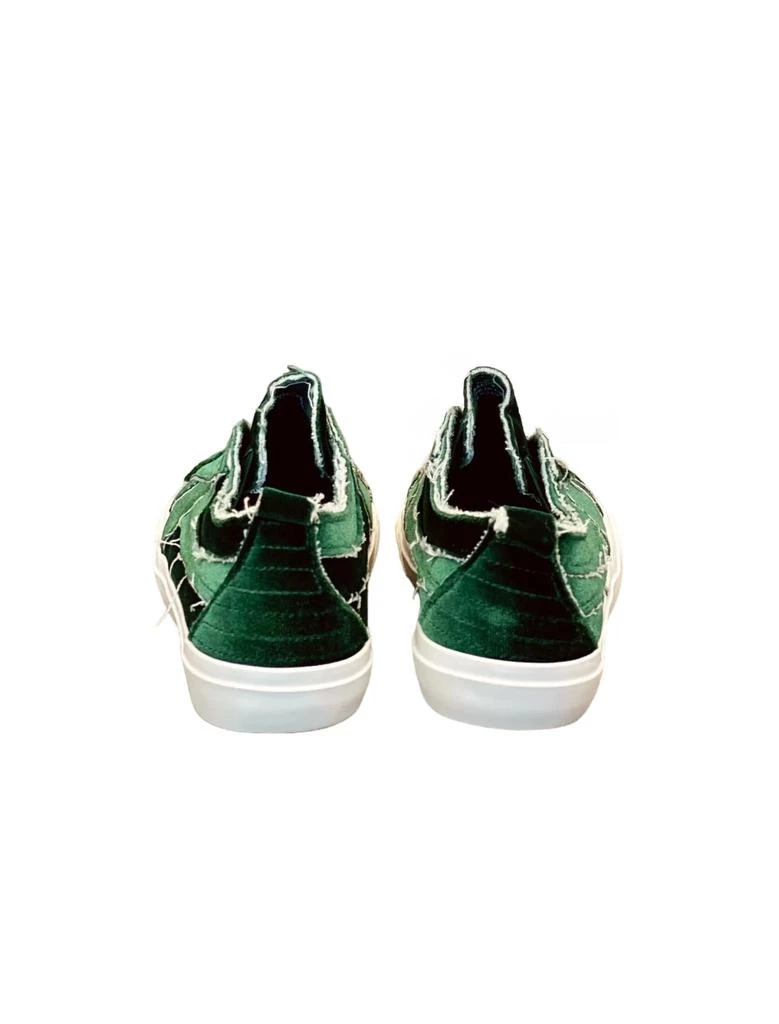 Corkys Footwear Women's Babalu Sneakers In Green Velvet 3