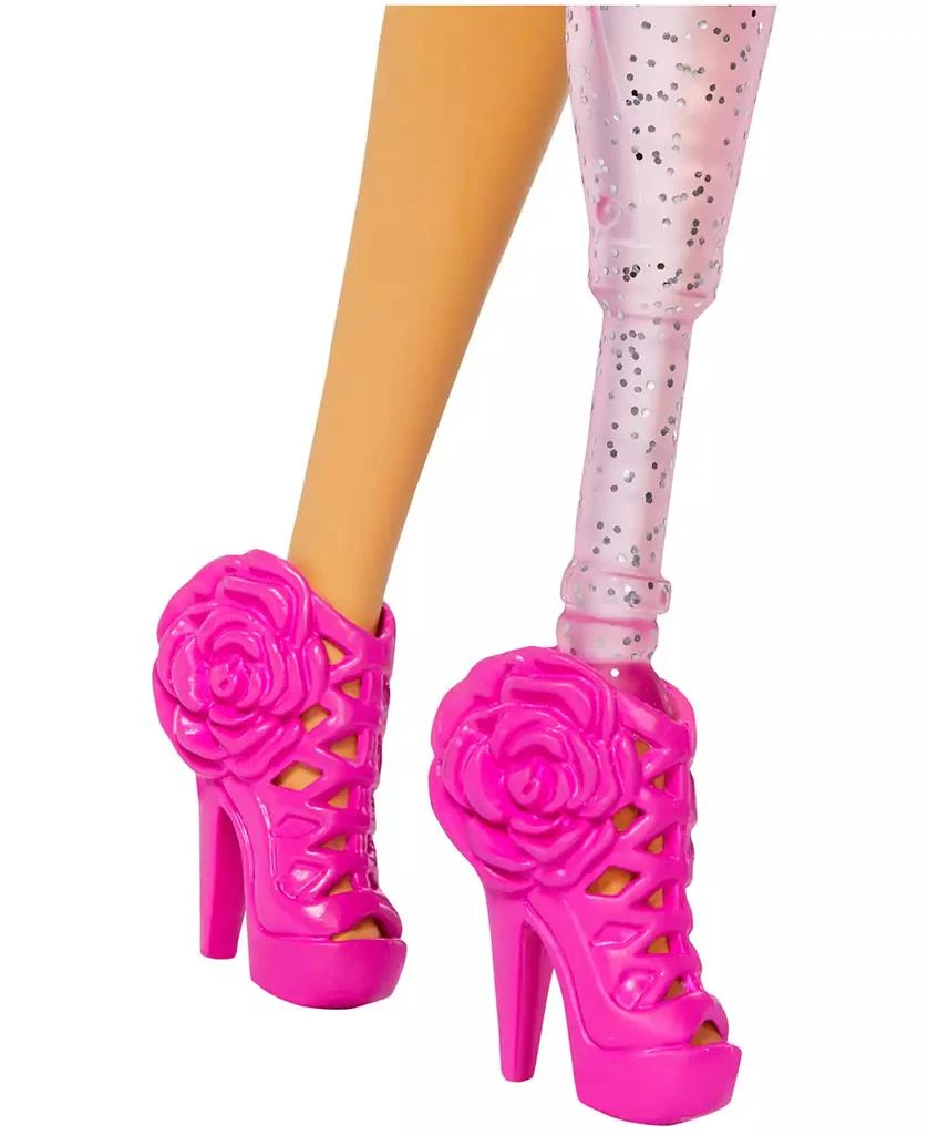 Barbie Deluxe Style 2 Doll in Pink Barbiecore Top and Skirt Set, Black Hair & Prosthetic Leg 3
