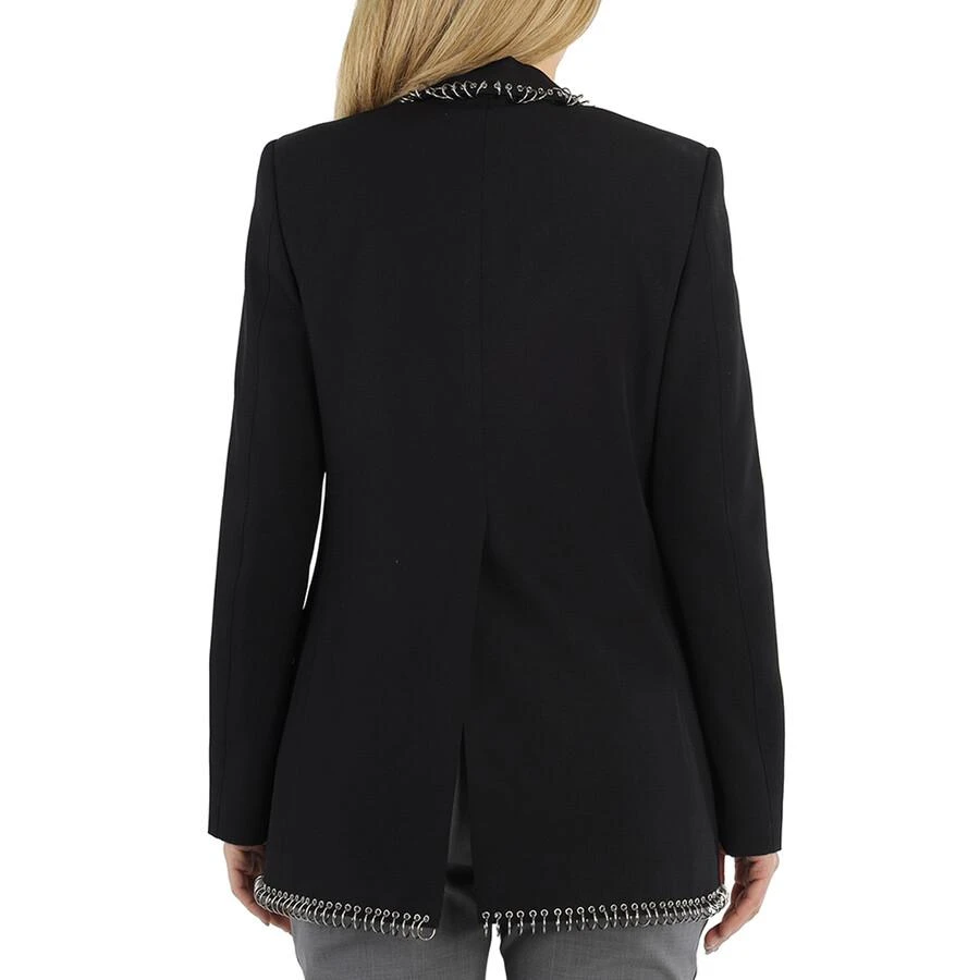 Burberry Black Sidon Ring-pierced Boxy Blazer 3