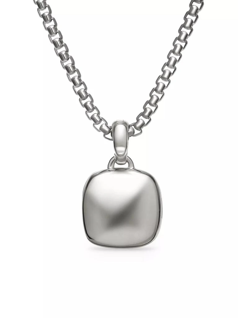 David Yurman Sculpted Cable Square Locket in Sterling Silver 4