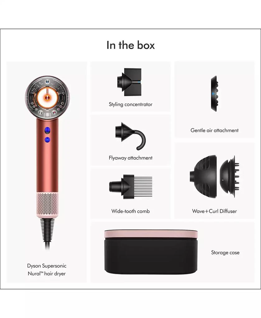 Dyson Special Edition Supersonic Nural Hair Dryer | Strawberry Bronze/Blush Pink 7