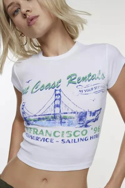 Urban Outfitters West Coast San Francisco ’96 Baby Tee 4