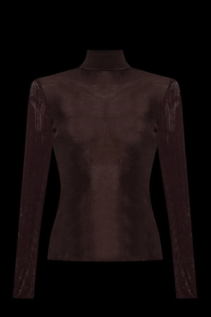 Self Portrait Self-Portrait Turtleneck Fitted Top 1