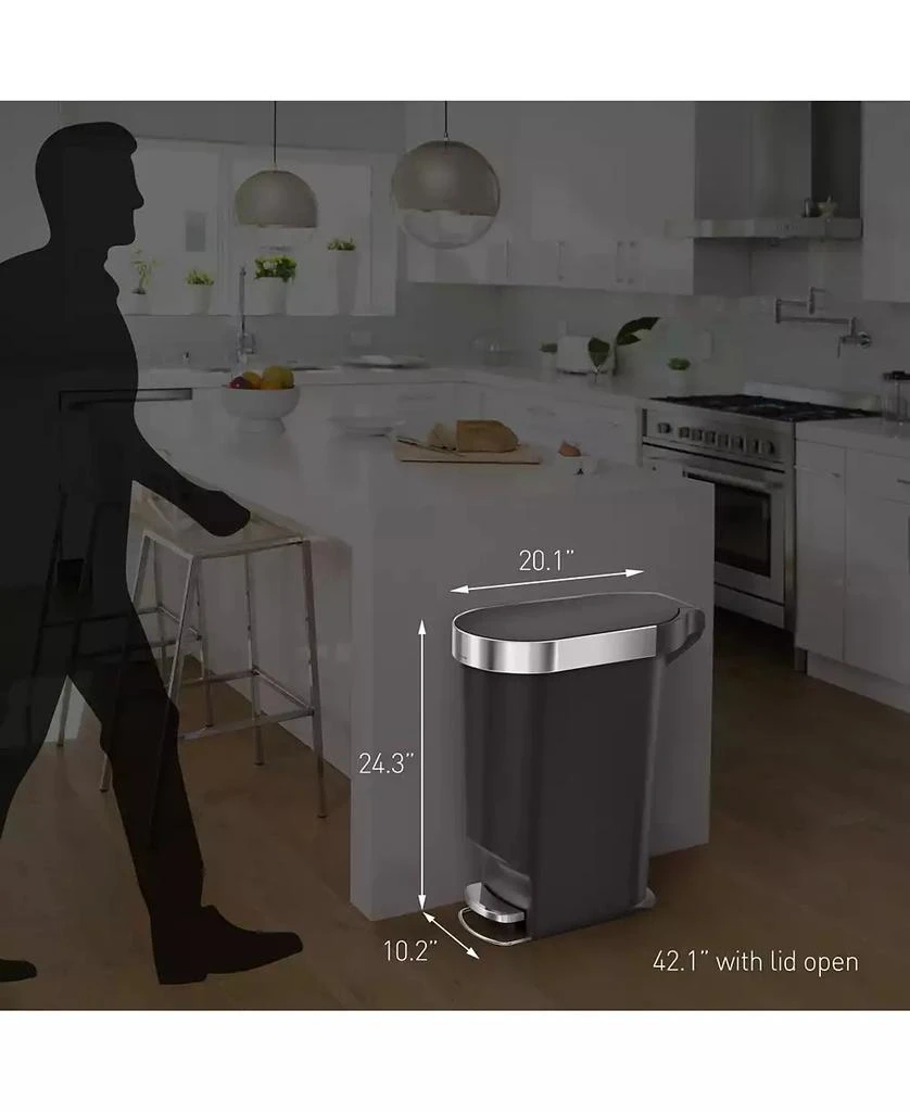 simplehuman 40L Slim Step Can 5