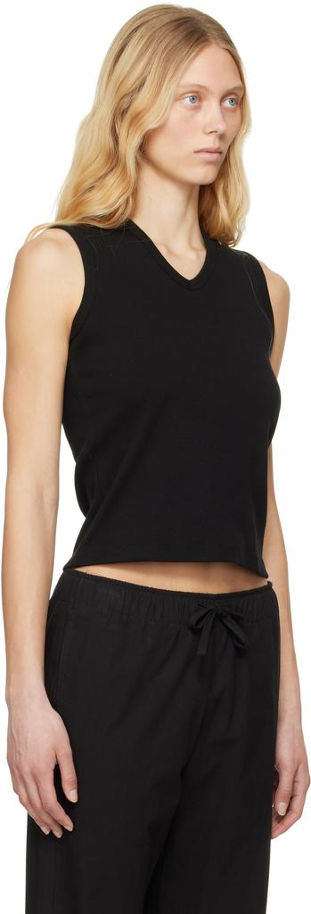 Nothing Written Black 90's V-neck Tank Top