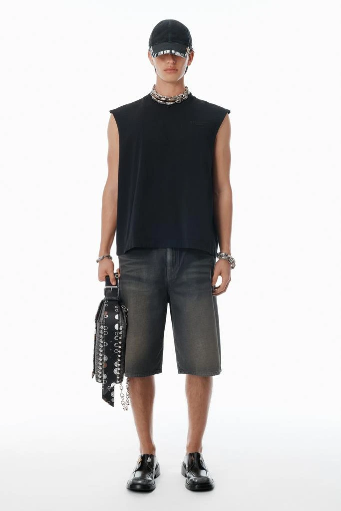 Alexander Wang Black Vintage Fade-Effect Muscle Tank 5