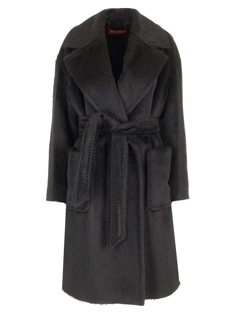 Max Mara Max Mara Studio Ottanta Belted Long-Sleeved Coat 1