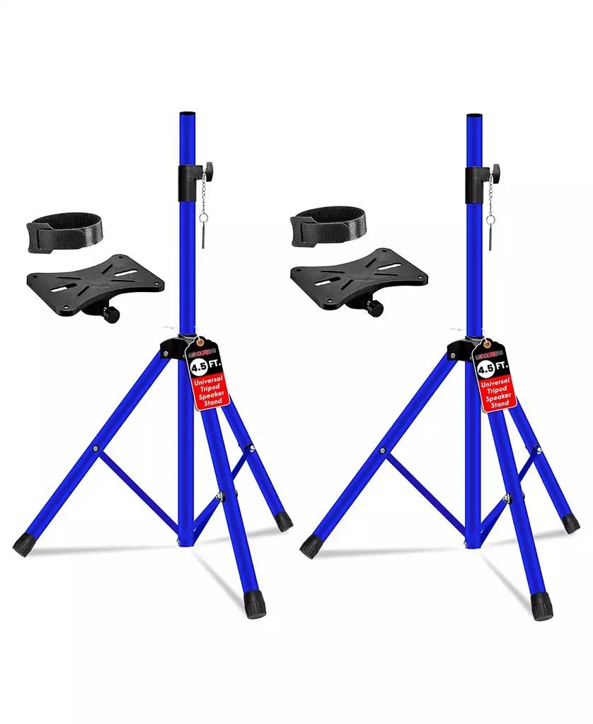 5 Core Speaker Stands Pair Adjustable 54 Inch Tripod 132 lbs Capacity 35mm Mount for DJ PA Use