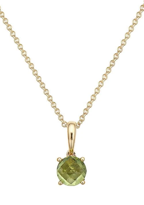 Effy 14K Yellow Gold 7 8 Ct. T.w. Peridot Pendant 1