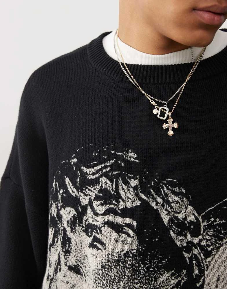 PacSun Pacsun graphic sweatshirt in black 3