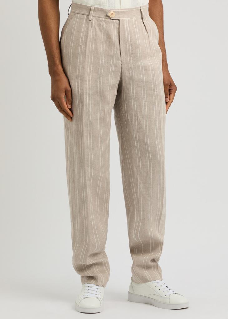 Oliver Spencer Claremont striped linen trousers
