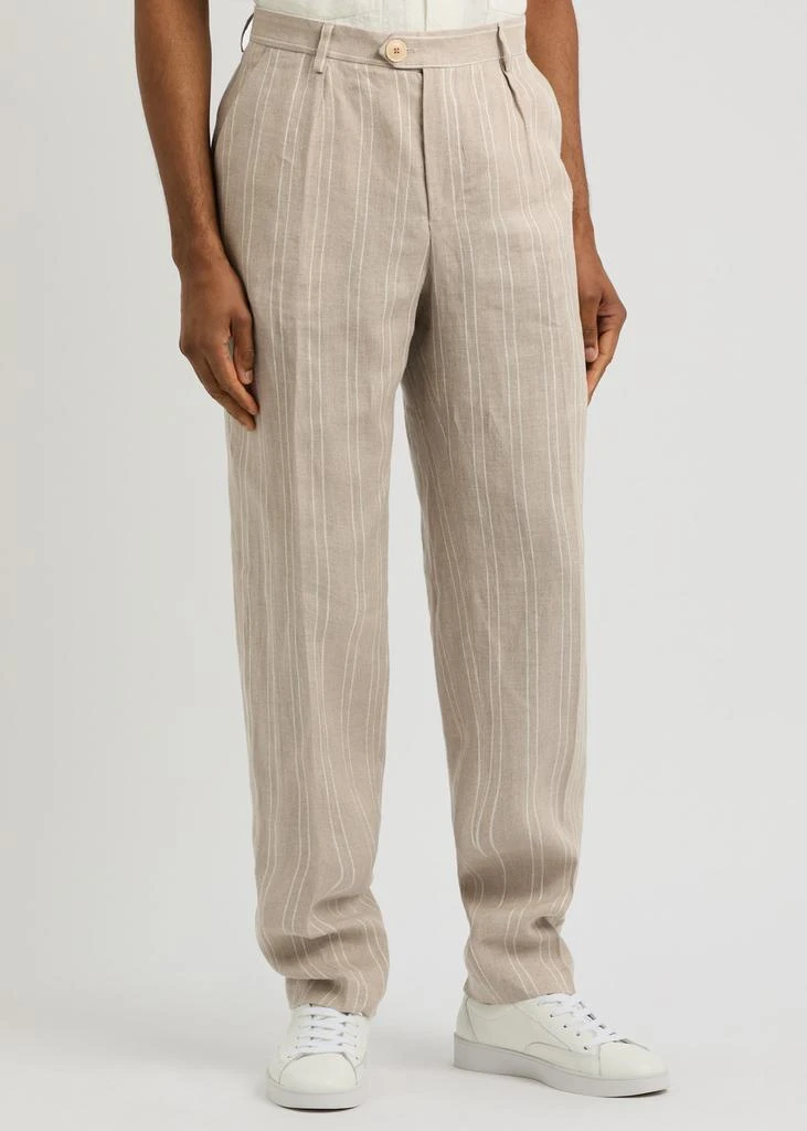 Oliver Spencer Claremont striped linen trousers 2