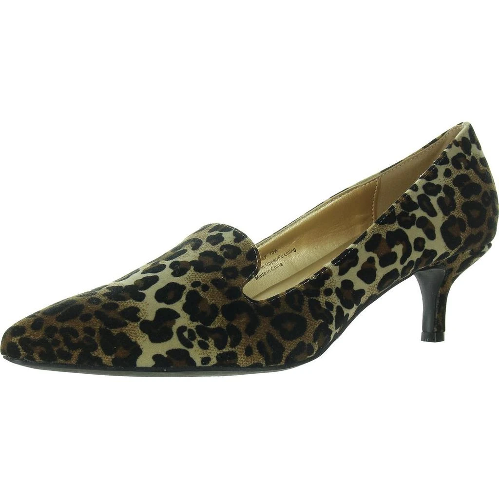 Bellini Bobcat Womens Velvet Pointed Toe Kitten Heels 1