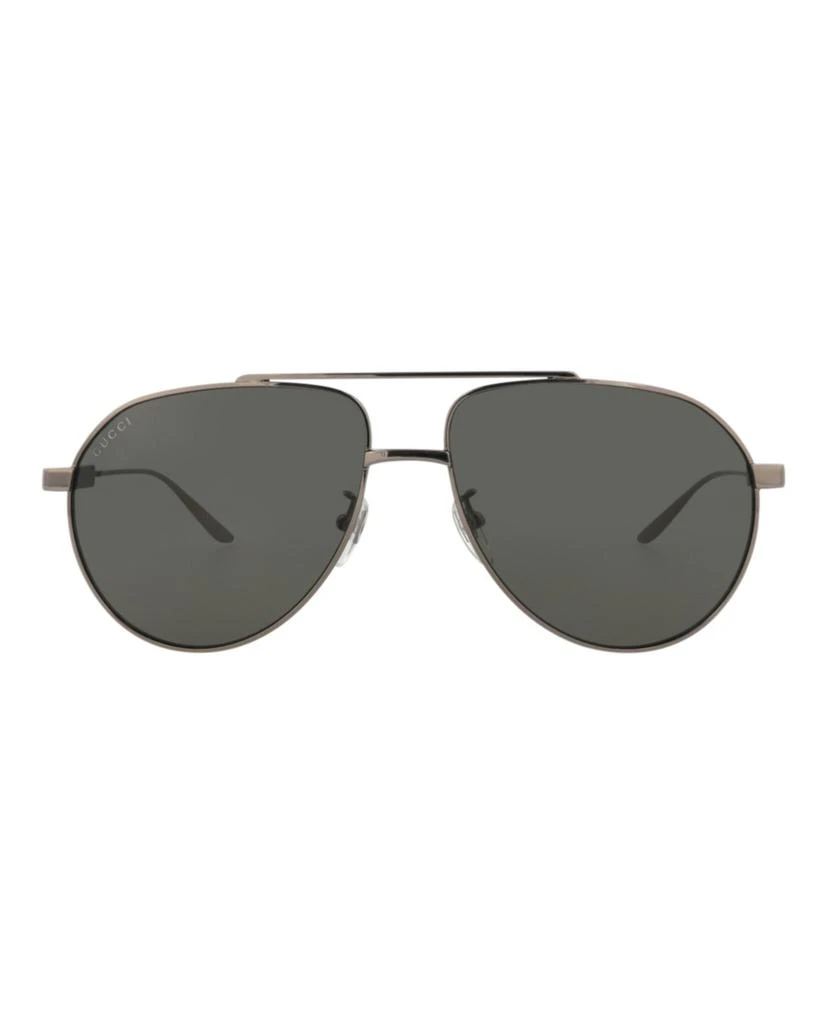 Gucci Aviator-Frame Metal Sunglasses 1