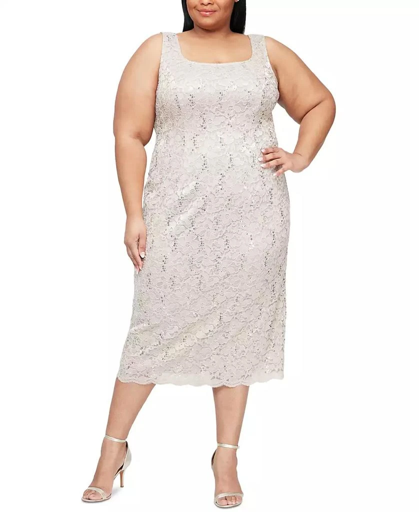 SL Fashions Plus Size 2-Pc. Lace Jacket 
Sheath Dress Set 2