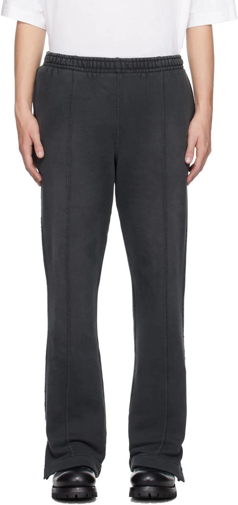 Represent Black Stepped Hem Sweatpants 1