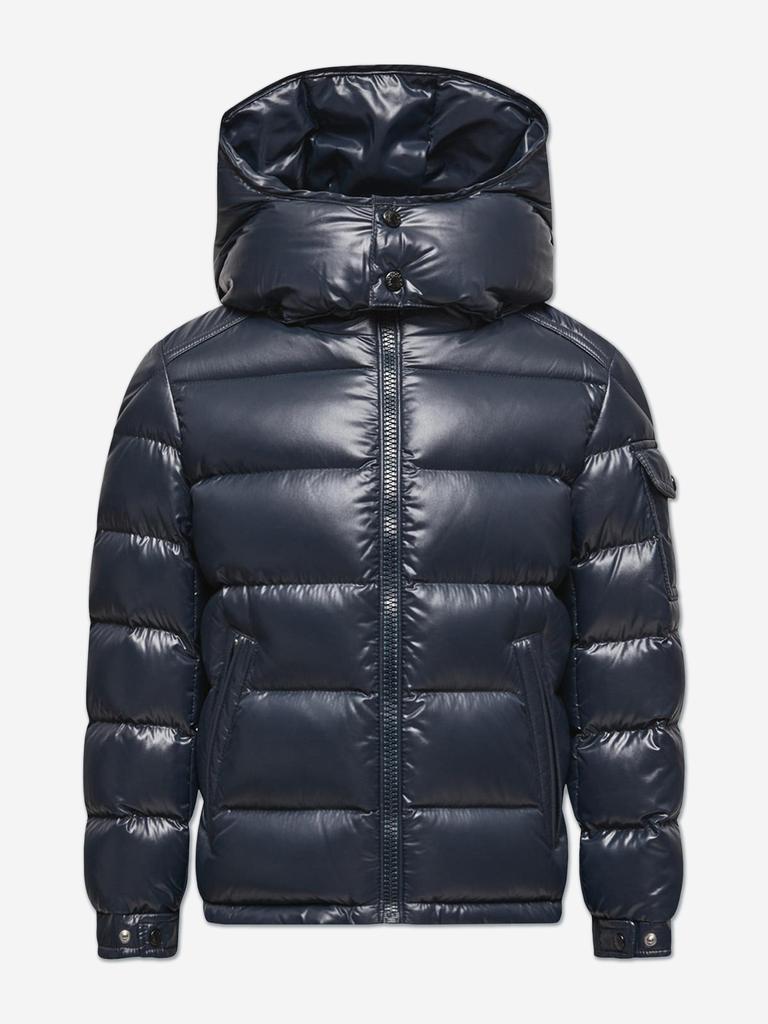 Moncler Enfant Kids Down Padded Maya Jacket in Navy – On Sale Now