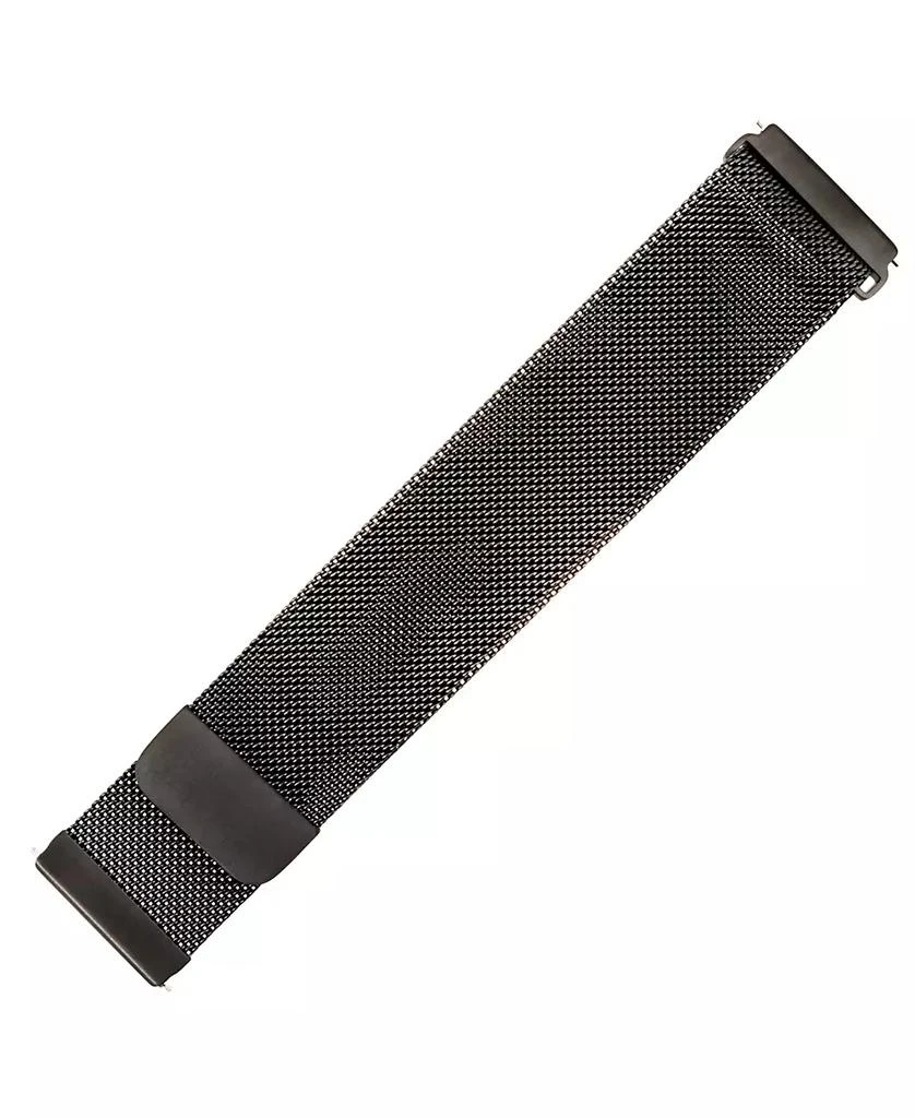 WITHit Black Stainless Steel Mesh Band designed for Fitbit Versa, Versa 2 and Versa Lite 3
