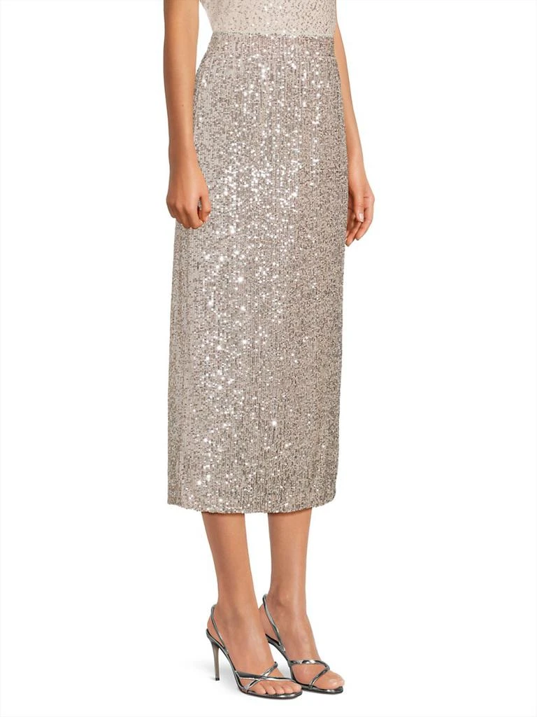 Weekend Max Mara Ottelia Sequined Stretch Jersey Midi-Skirt 4