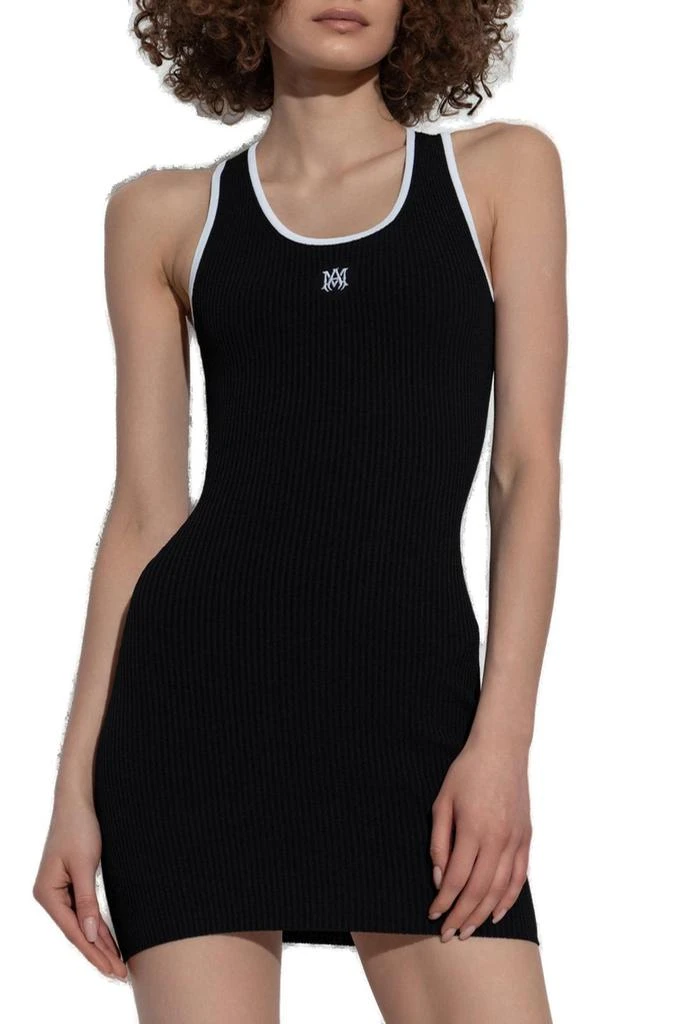 AMIRI Amiri Logo Embroidered Knitted Mini Dress 2