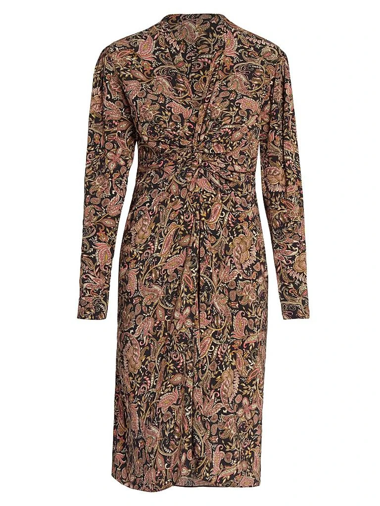 Zeliha Dress - Female - Black-ochre - Size 36 - Marant toile Zeliha Dress - Female - Black-ochre - Size 36 - Marant toile