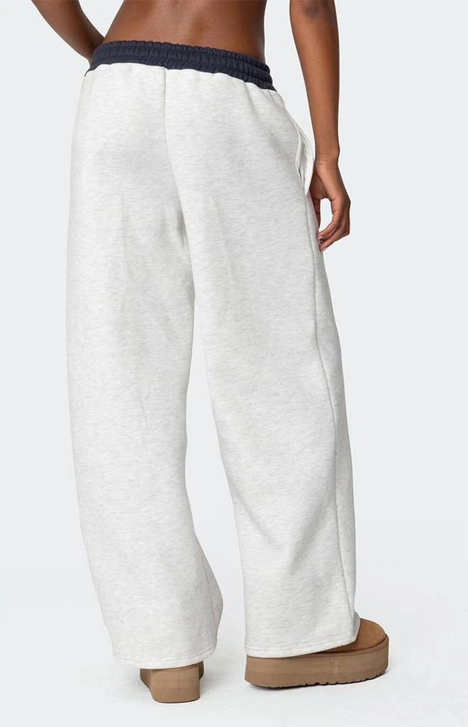 Edikted Edikted Contrast Embroidered Sweatpants 5