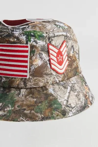 Urban Outfitters Tree Camo Patch Bucket Hat 3