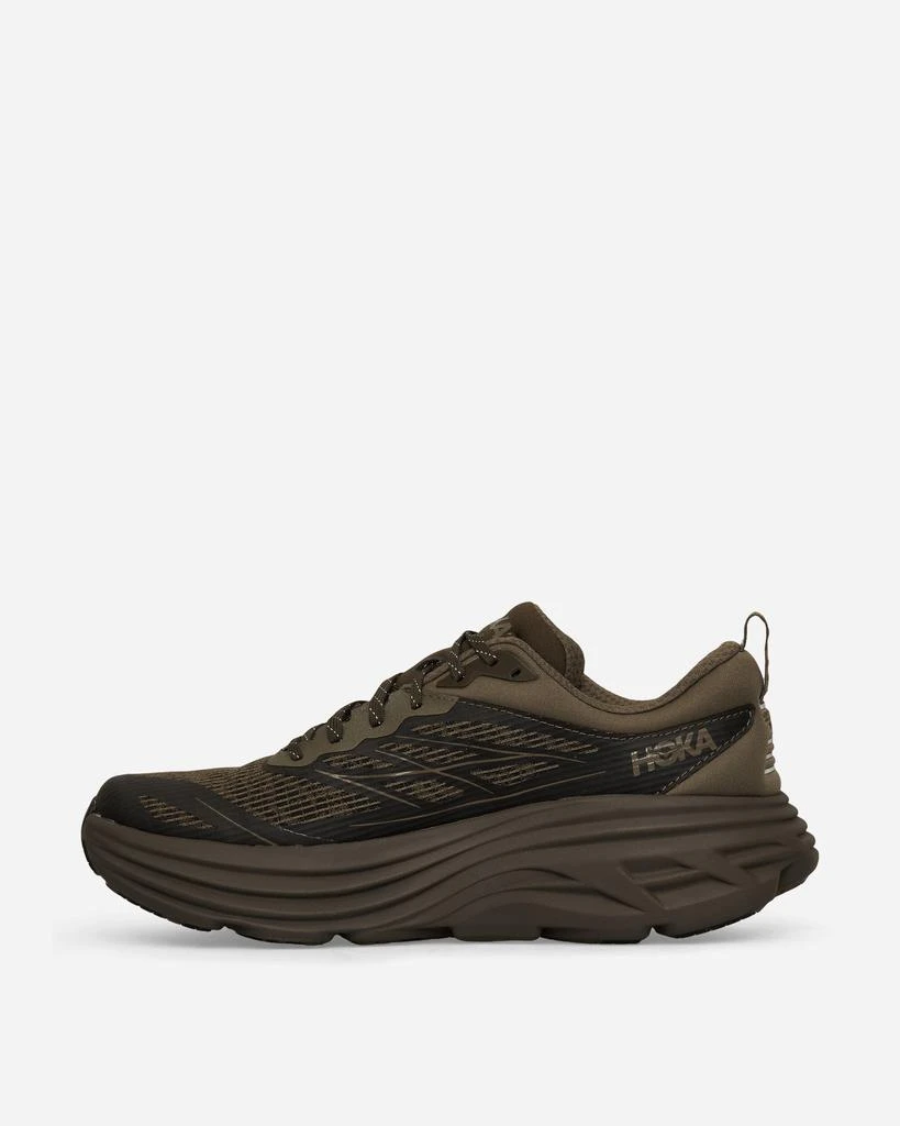 Hoka One One Stealth/Tech Bondi 8 Caged Sneakers Umber / Deep Umber 3