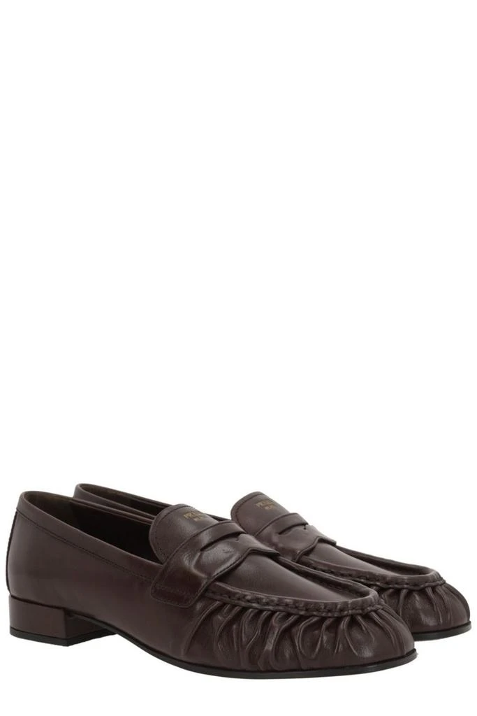 Prada Prada Gathered Penny Loafers 2