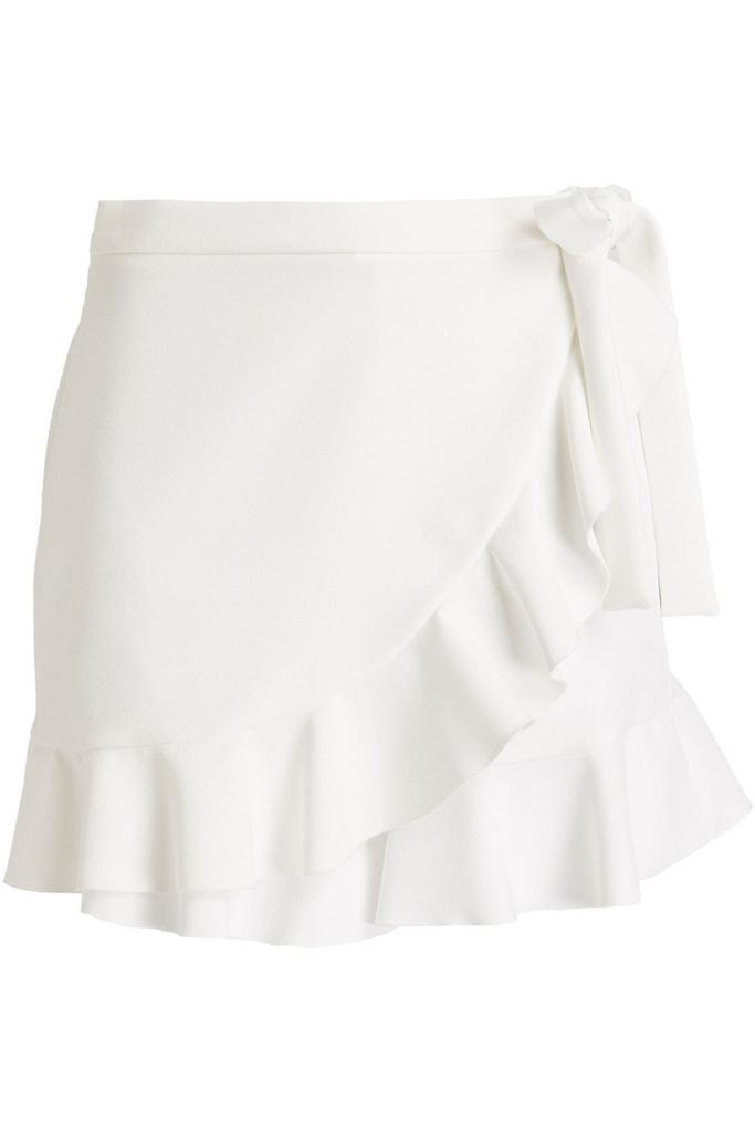 RED Valentino Skirt-effect brushed-felt shorts - Shorts