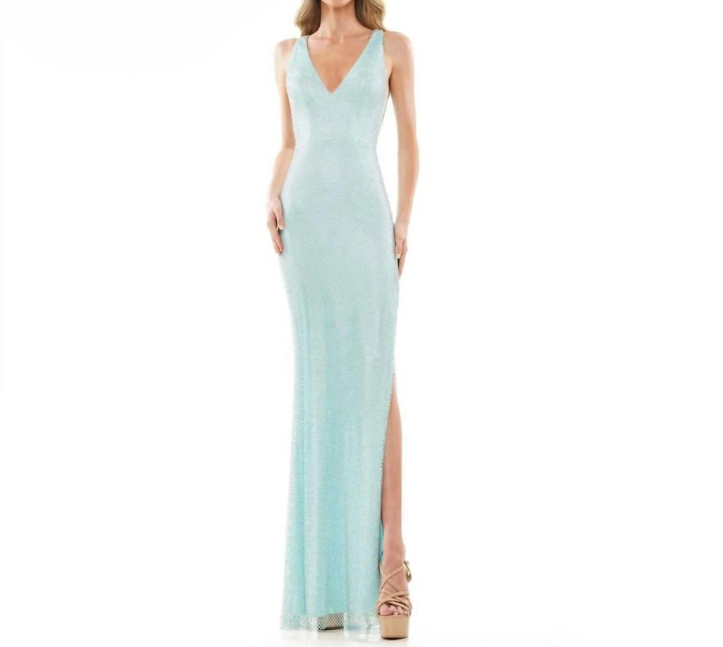 COLORS DRESS Judith Gown In Light Blue