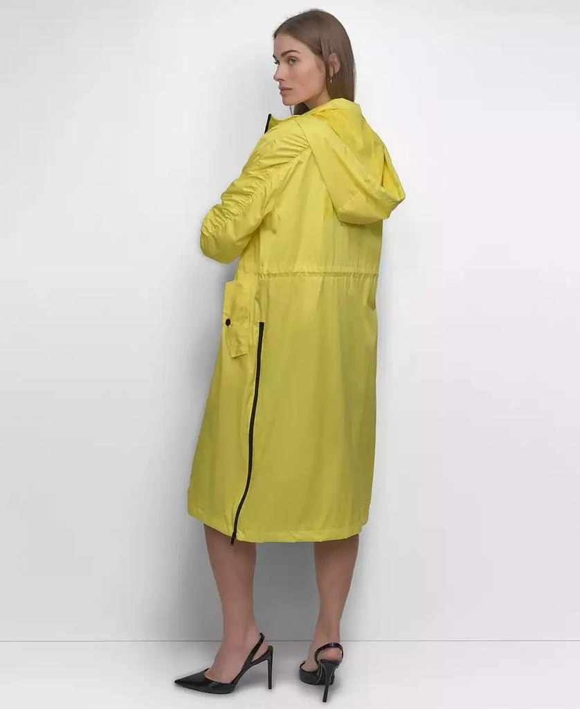 DKNY Women's Coated Satin Anorak Jacket 10