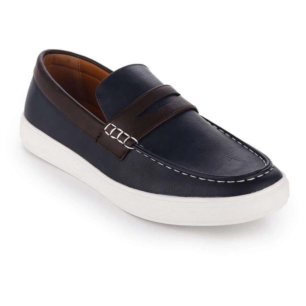 Aston Marc Drift Mens Faux Leather Slip On Boat Shoes 2