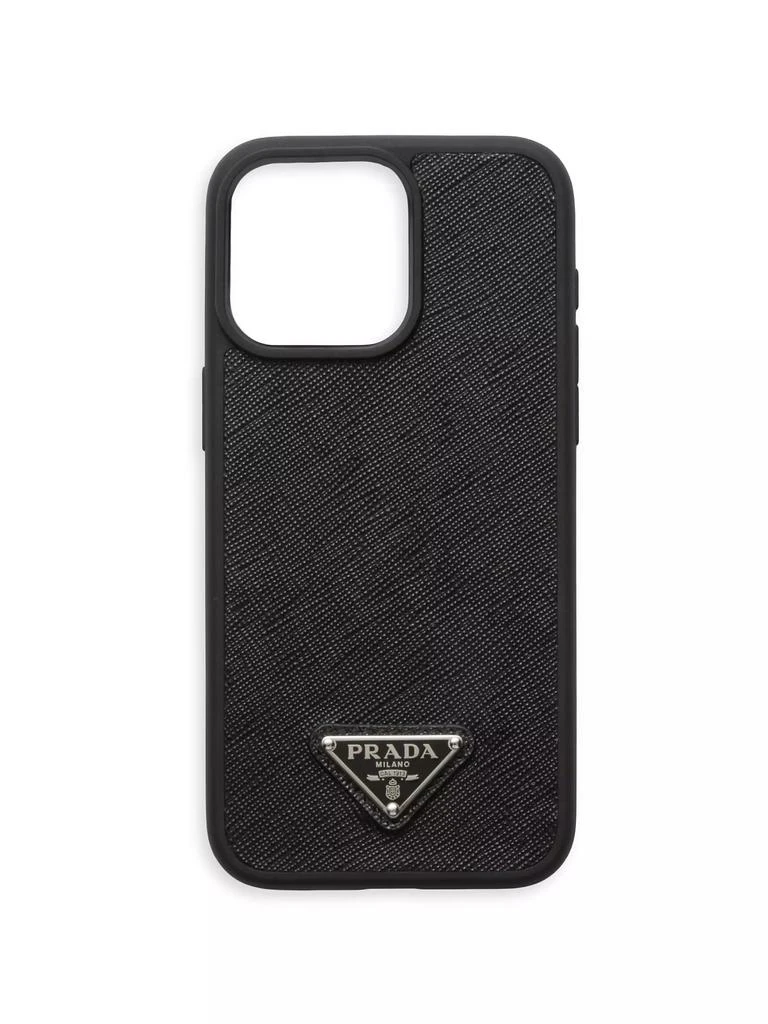 Prada Saffiano Leather Cover For Iphone 15 Pro Max 1